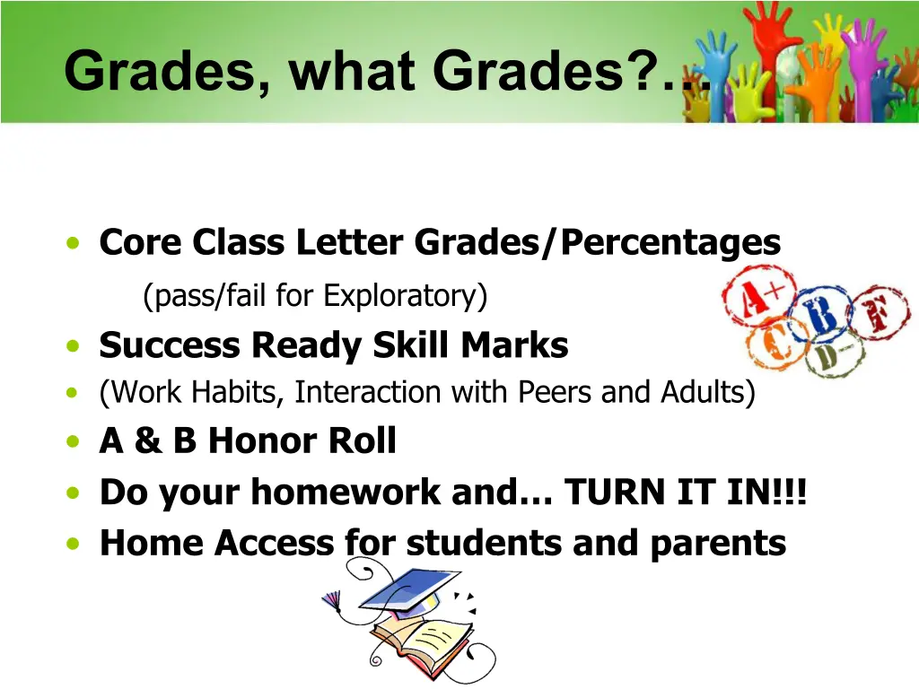 grades what grades