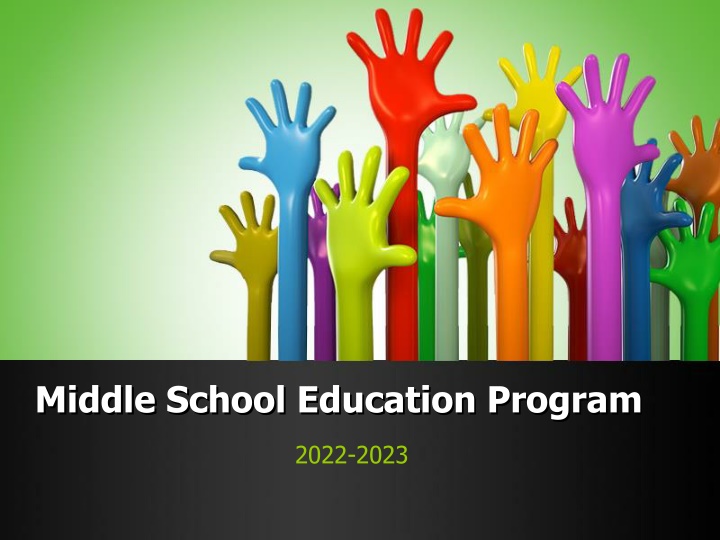 middle school education program