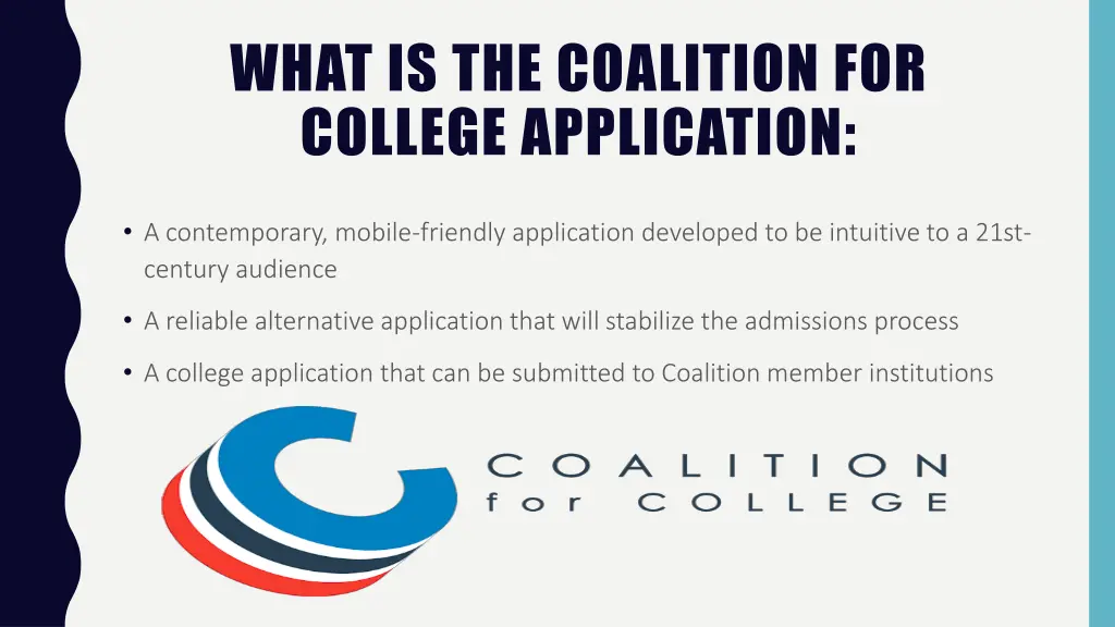 what is the coalition for college application