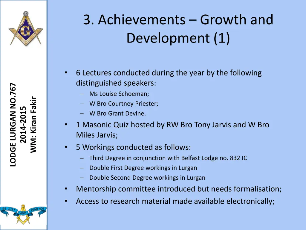 3 achievements growth and development 1