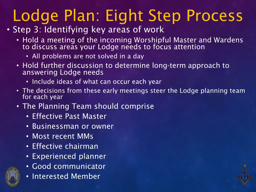 lodge plan eight step process 2