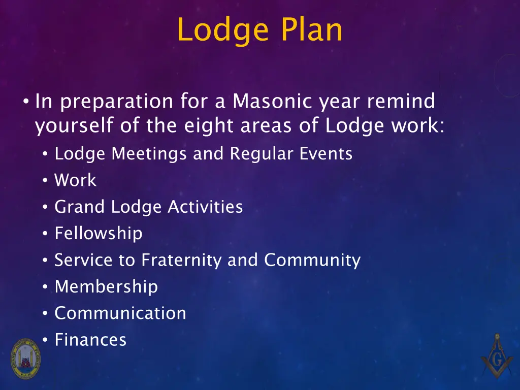 lodge plan