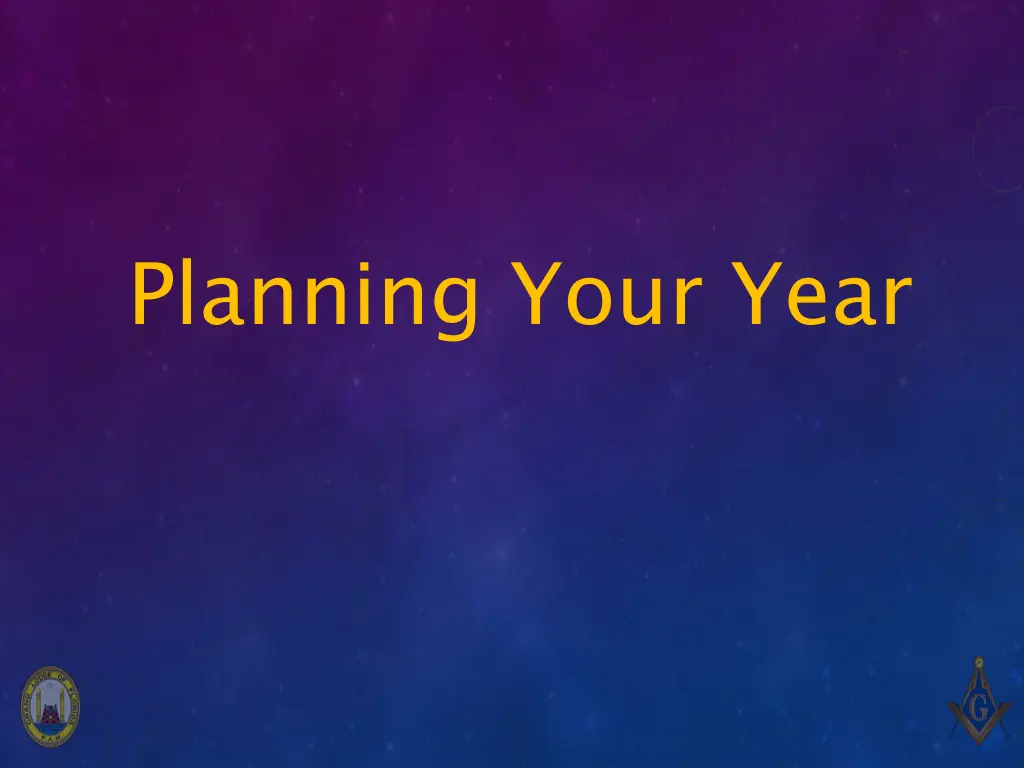 planning your year