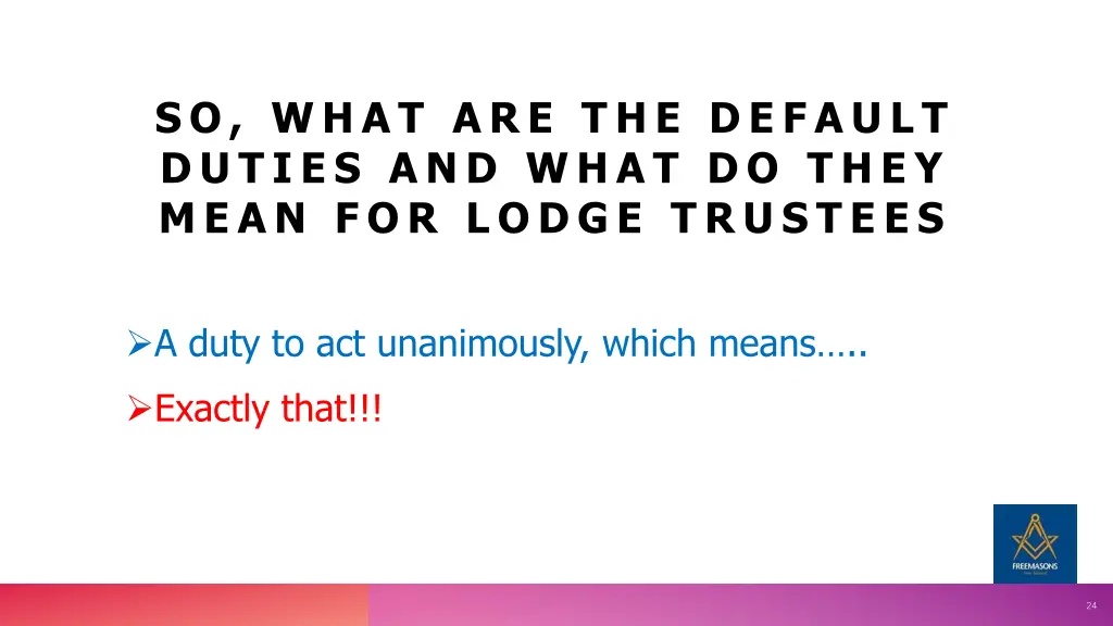 so what are the default duties and what do they 10