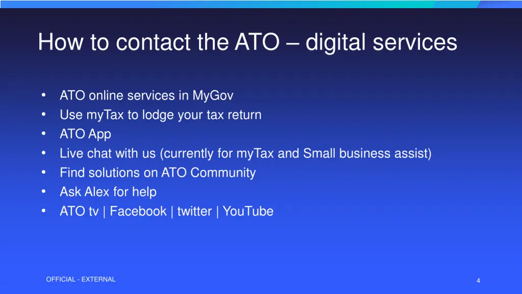 how to contact the ato digital services