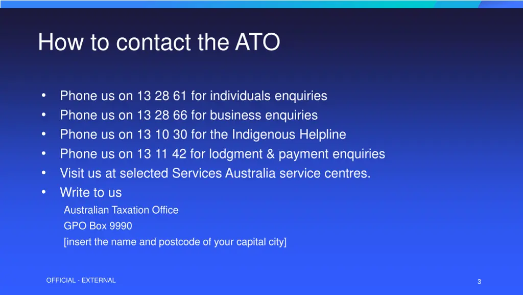 how to contact the ato