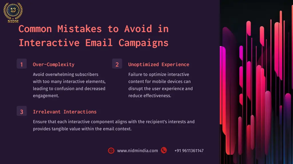 common mistakes to avoid in interactive email