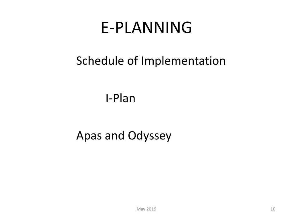 e planning 8