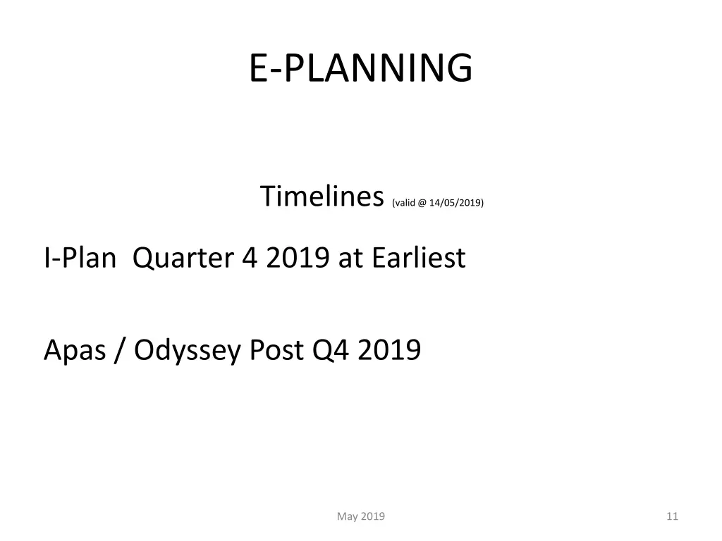 e planning 9