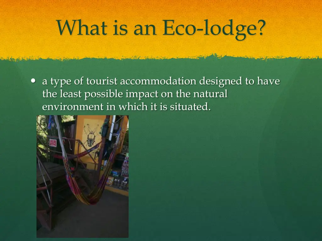 what is an eco lodge