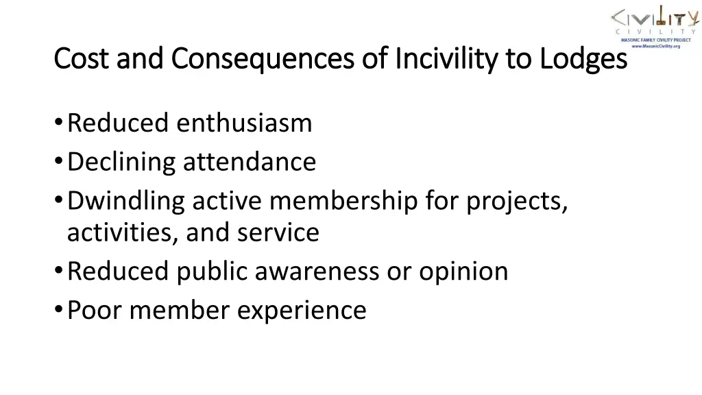 cost and consequences of incivility cost