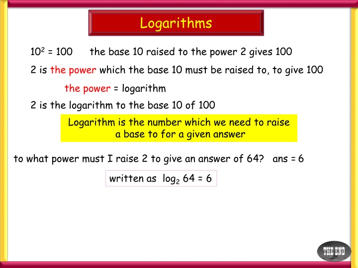 logarithms