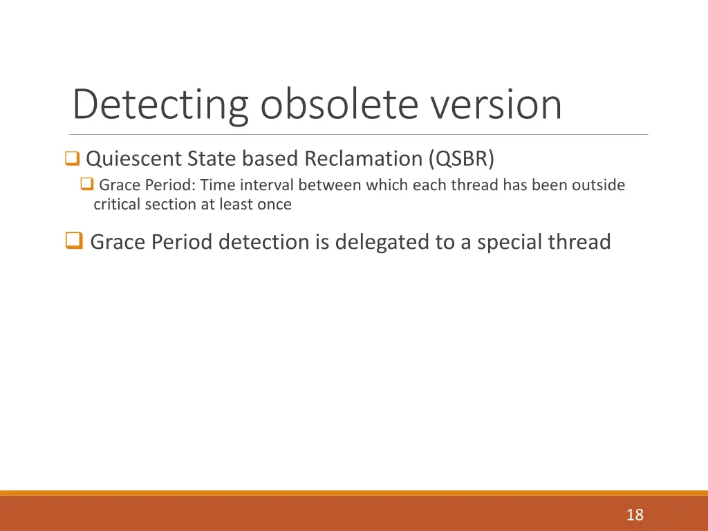 detecting obsolete version