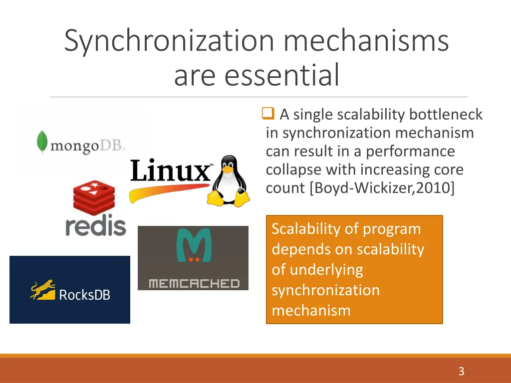 synchronization mechanisms are essential