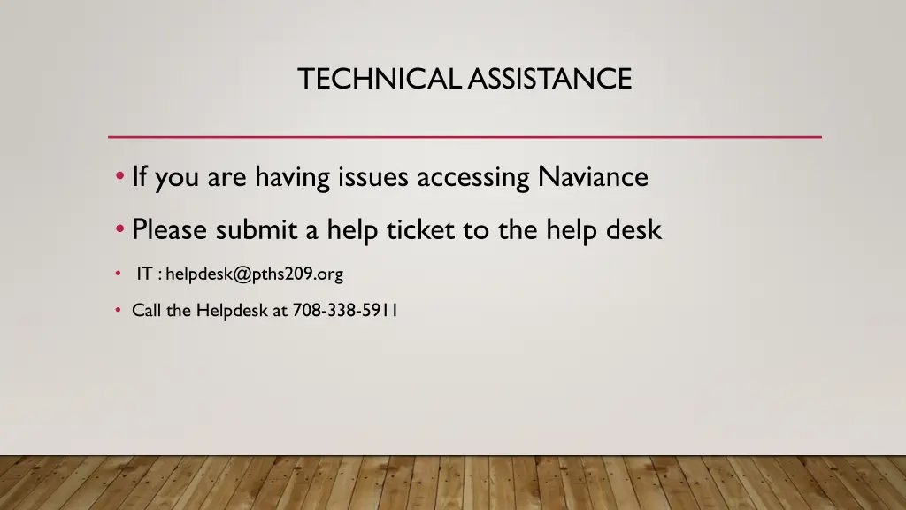 technical assistance