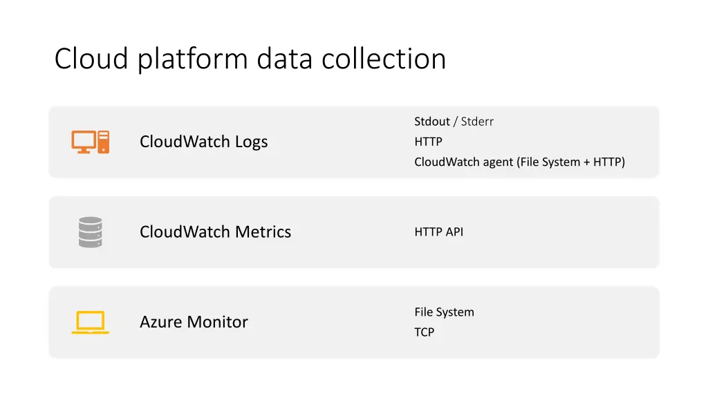 cloud platform data collection