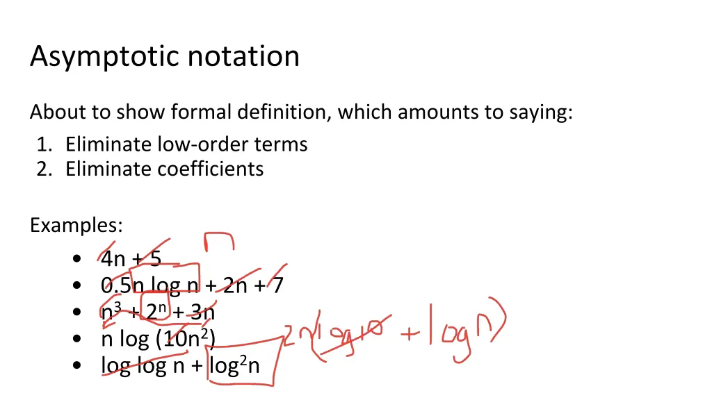 asymptotic notation