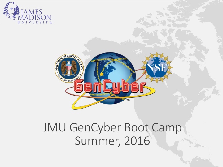 jmu gencyber boot camp summer 2016