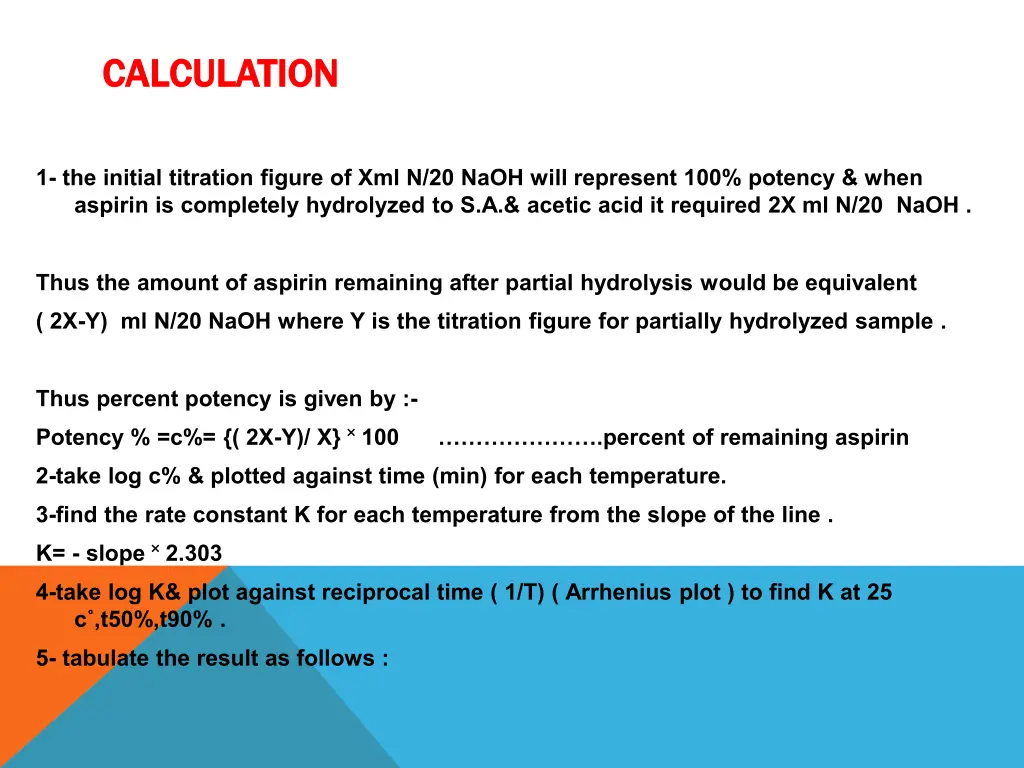 calculation calculation