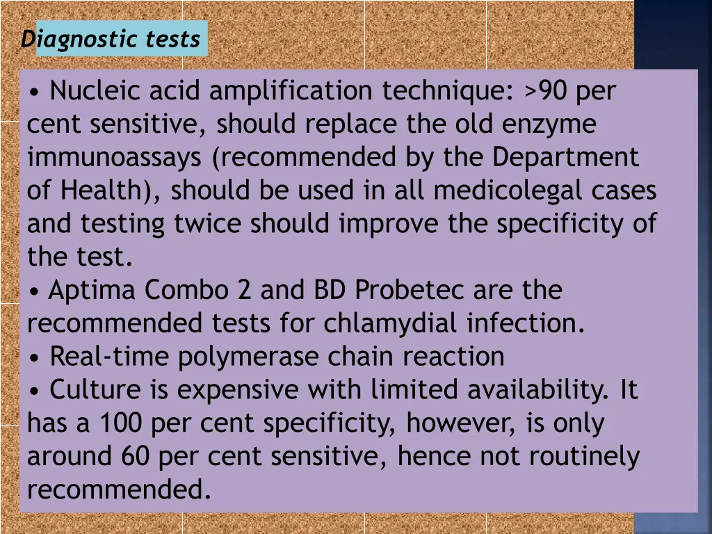 diagnostic tests