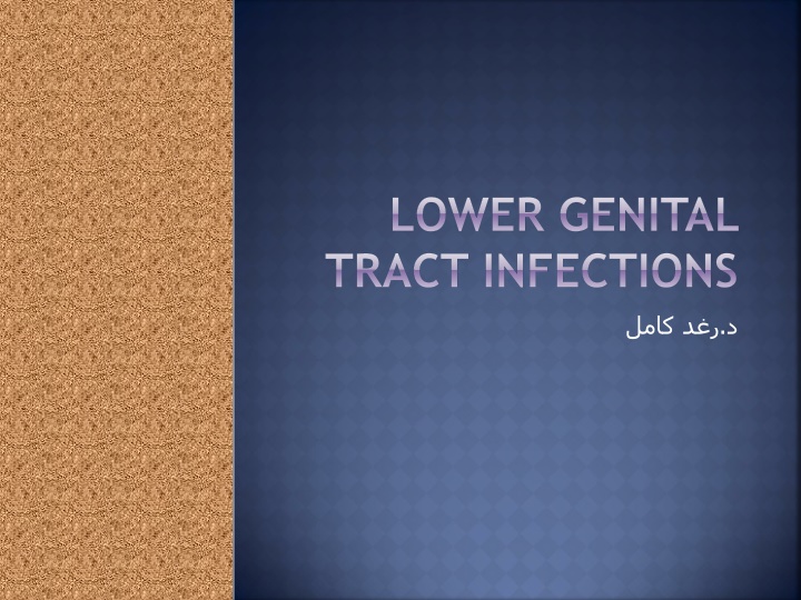 lower genital tract infections