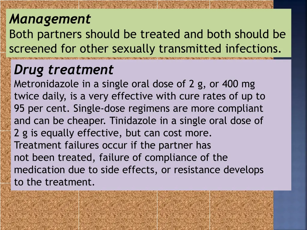 management both partners should be treated