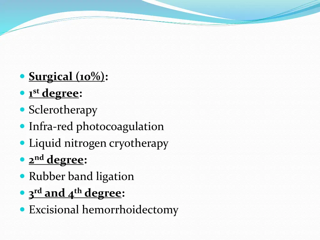 surgical 10 1 st degree sclerotherapy infra