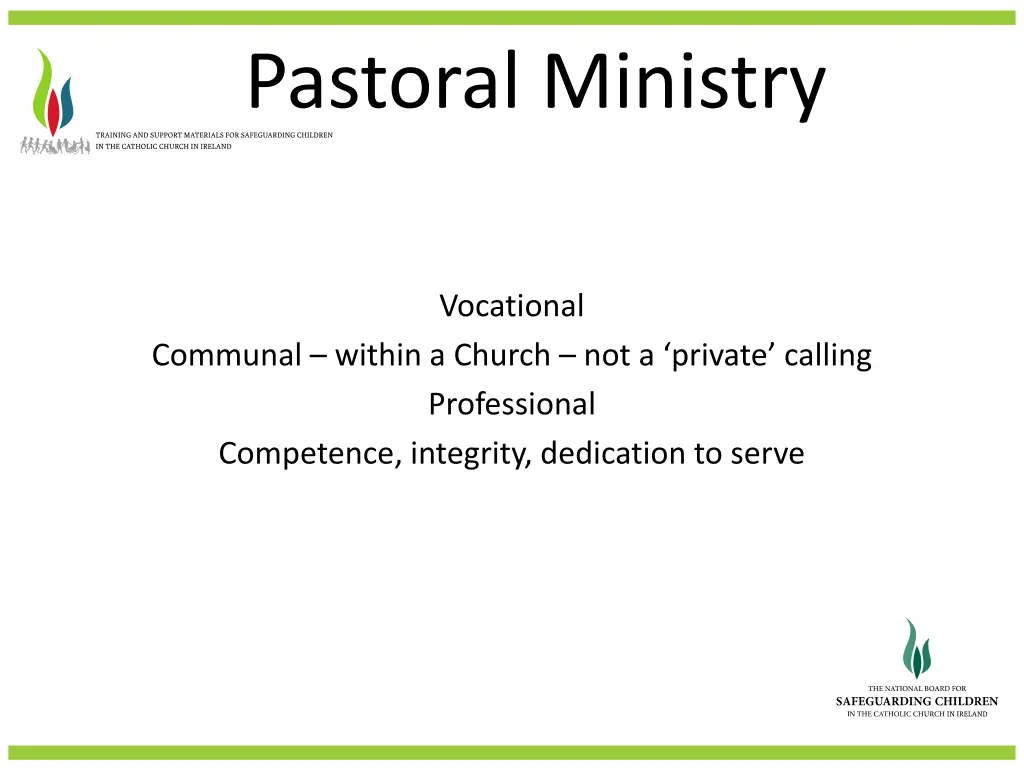 pastoral ministry