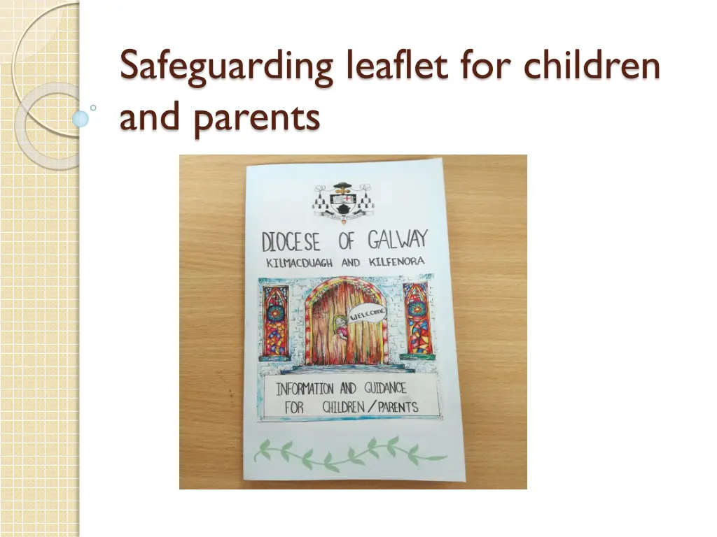 safeguarding leaflet for children and parents