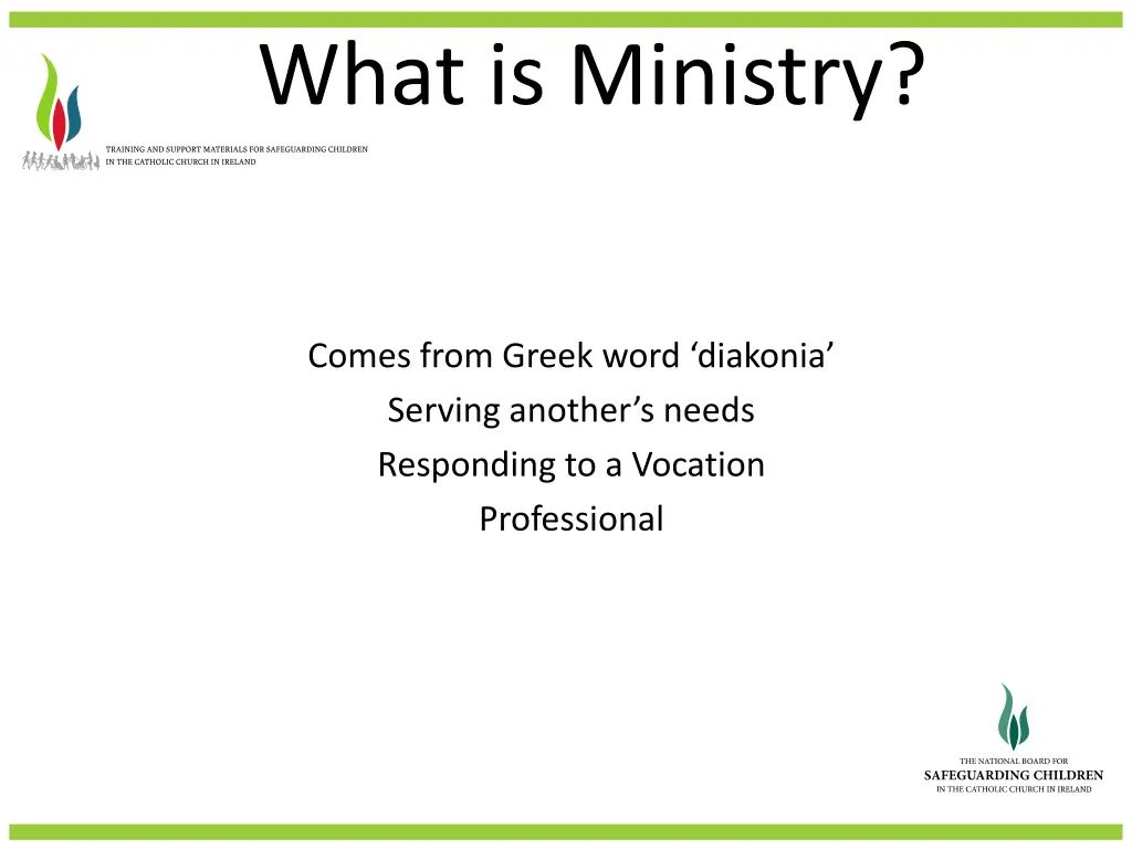 what is ministry 1