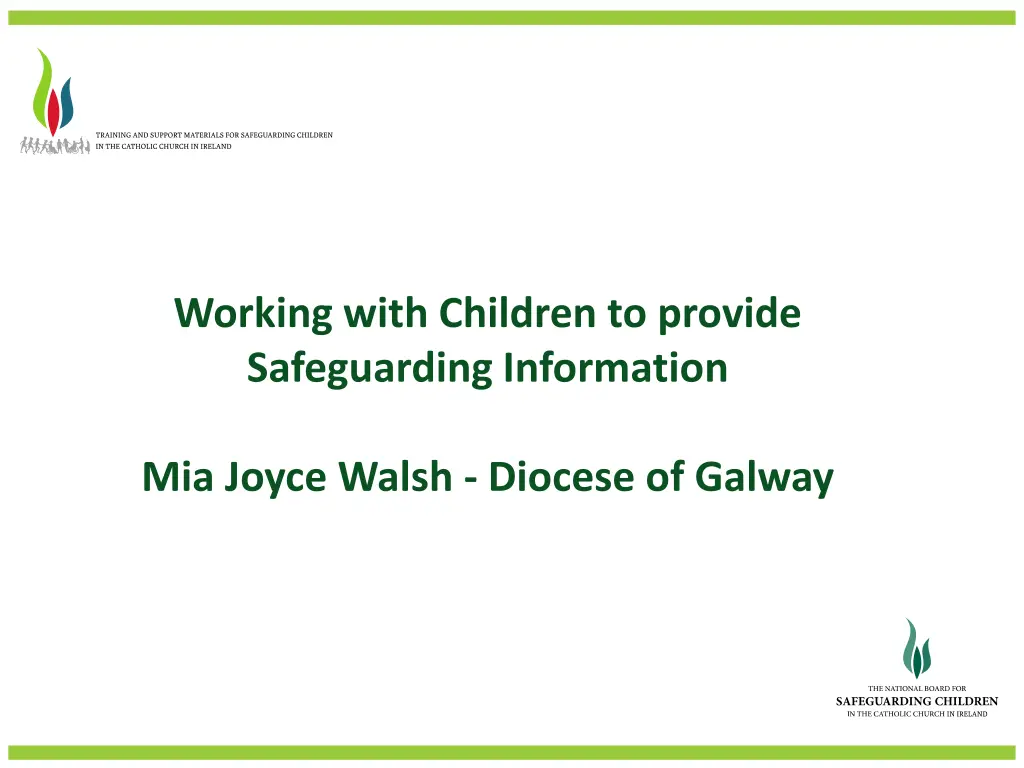 working with children to provide safeguarding