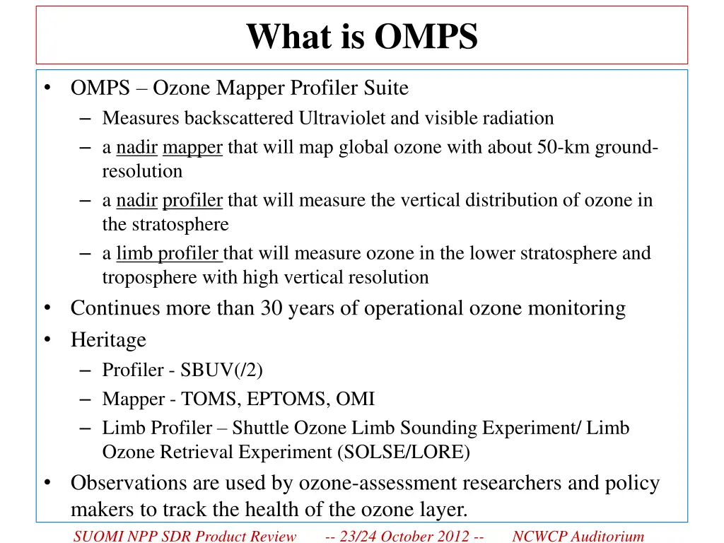 what is omps