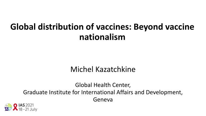 global distribution of vaccines beyond vaccine