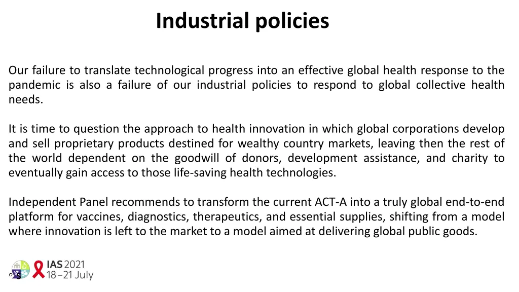 industrial policies