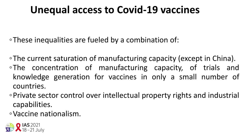 unequal access to covid 19 vaccines