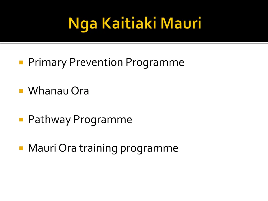 primary prevention programme