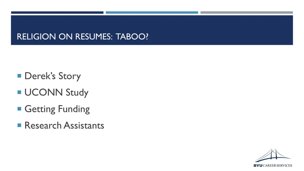 religion on resumes taboo