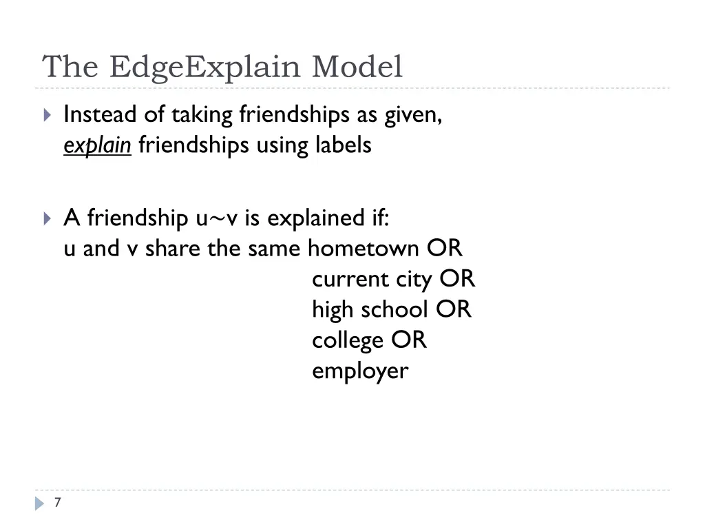 the edgeexplain model