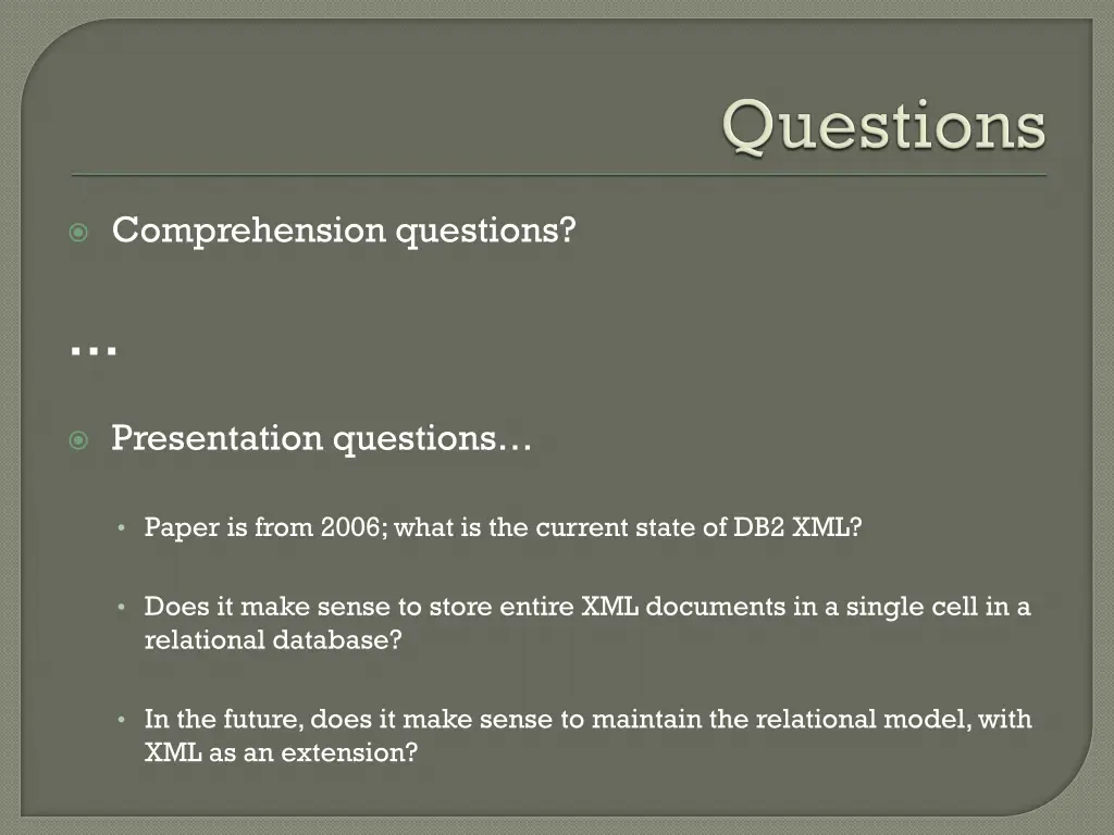 comprehension questions