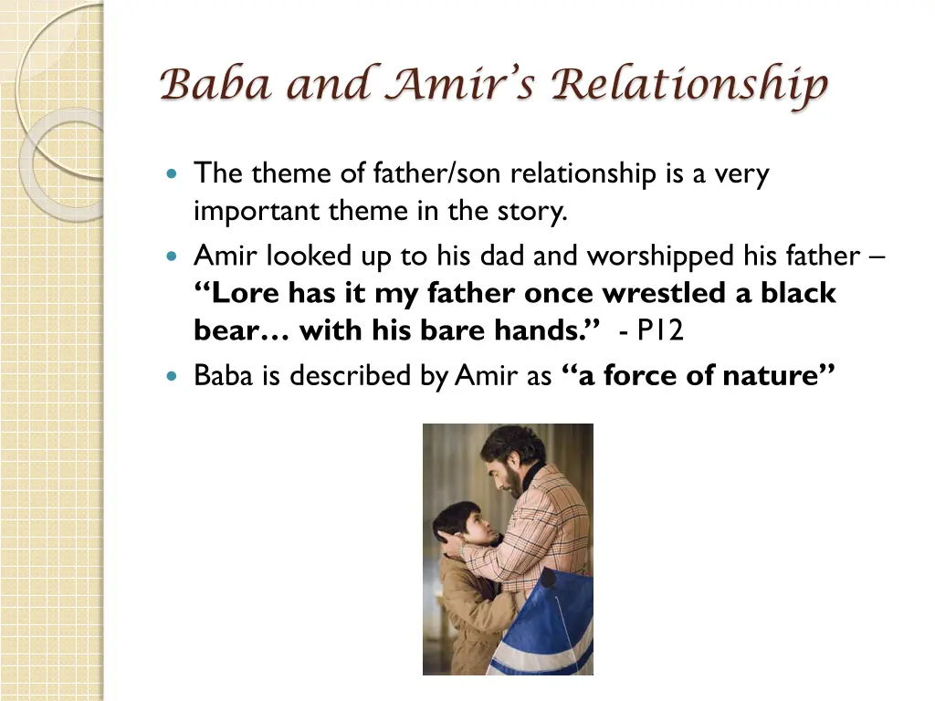 baba and amir s relationship