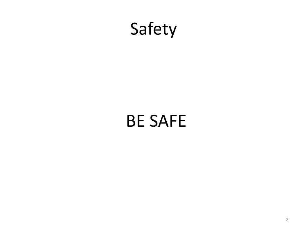 safety