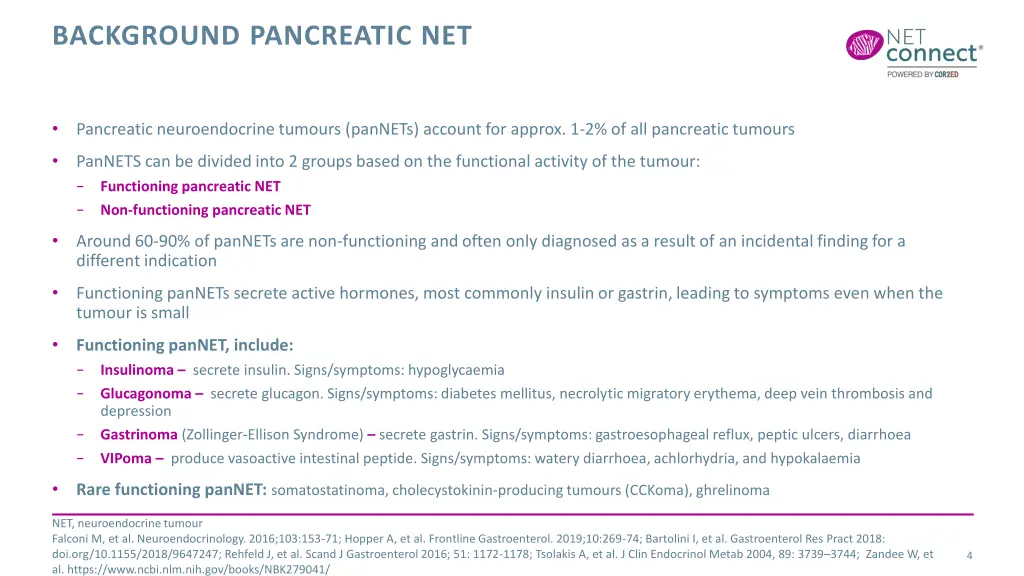 background pancreatic net