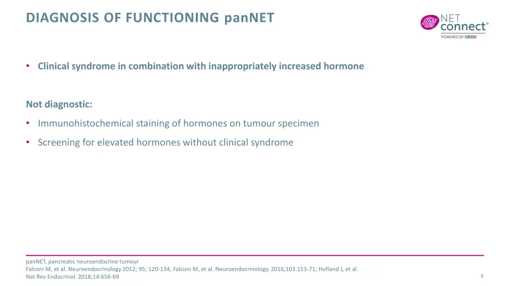 diagnosis of functioning pannet