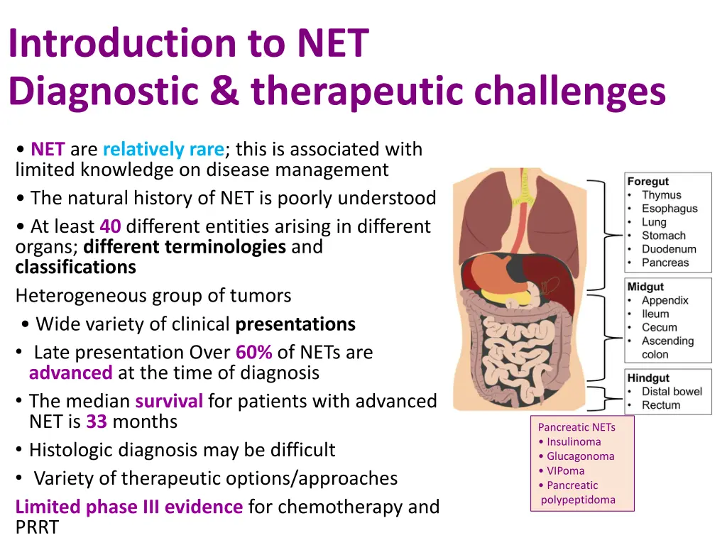 introduction to net diagnostic therapeutic