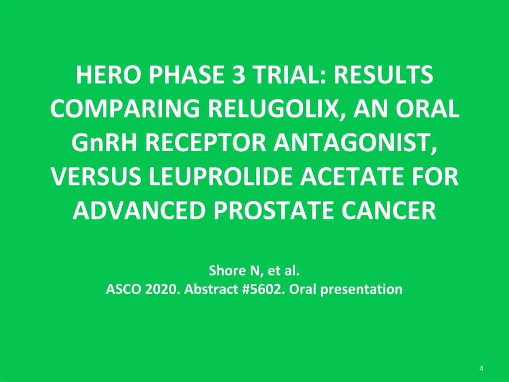 hero phase 3 trial results comparing relugolix