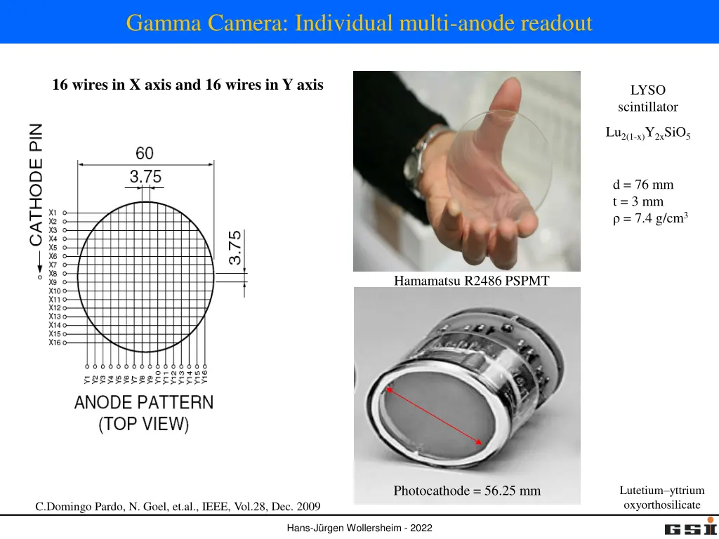 gamma camera individual multi anode readout