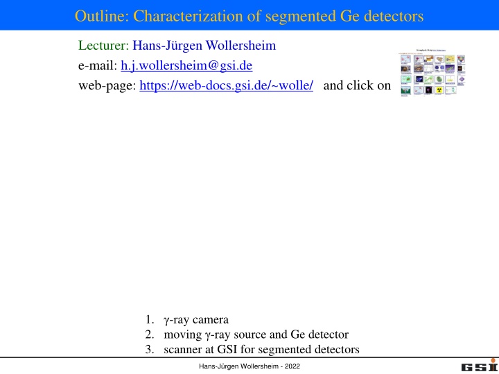 outline characterization of segmented ge detectors