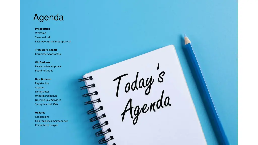 agenda