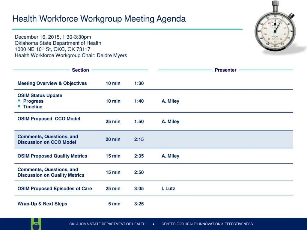 health workforce workgroup meeting agenda 3