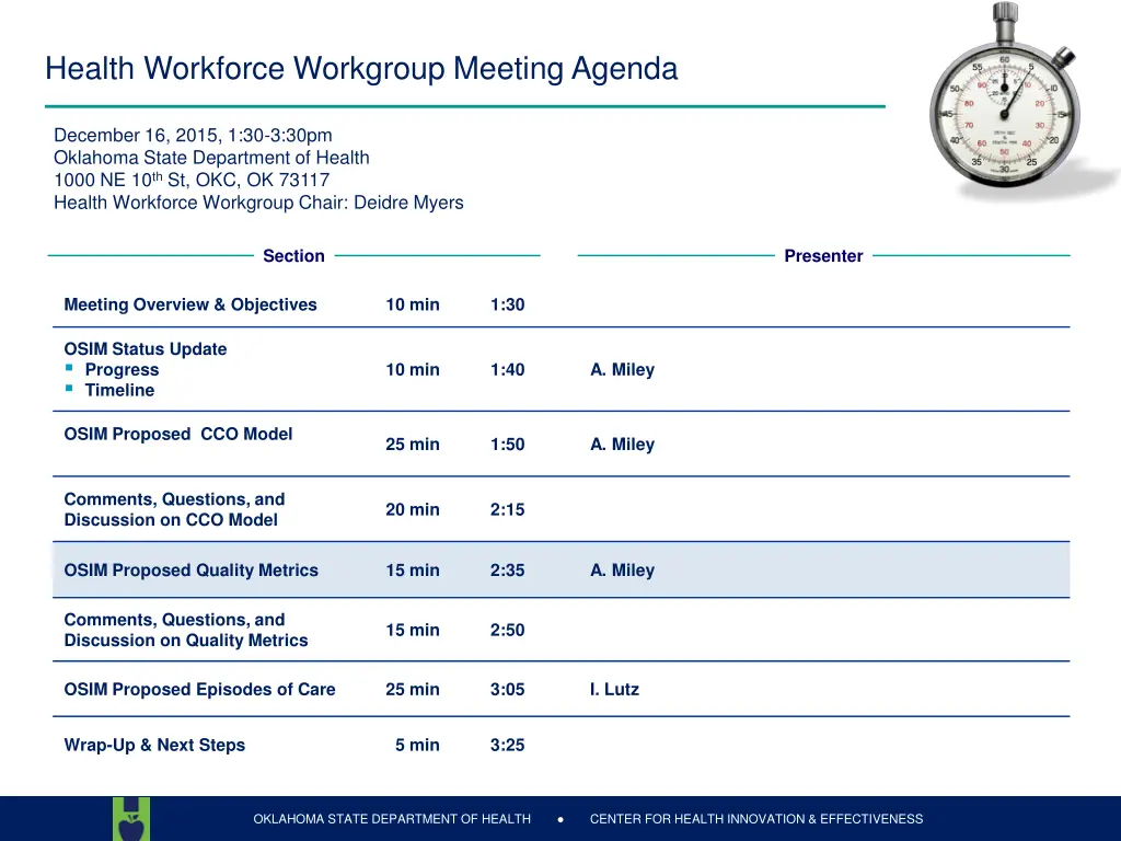 health workforce workgroup meeting agenda 4